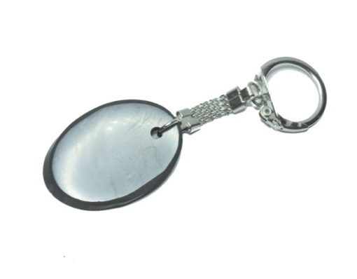 Shungite Oval Key Ring