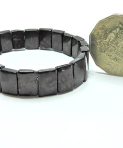 Small Oblong Plate Shungite Bracelet