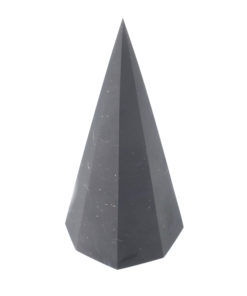 Tall Shungite Octagonal Pyramid Unpolished