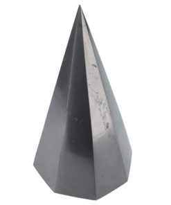 Tall Shungite Octagonal Pyramid polished