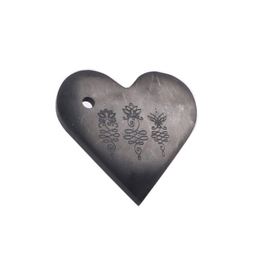 Etched Heart pendant